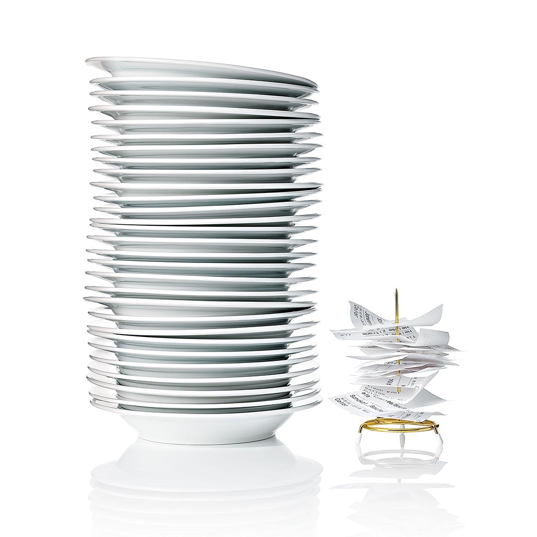 Plates stack of plates