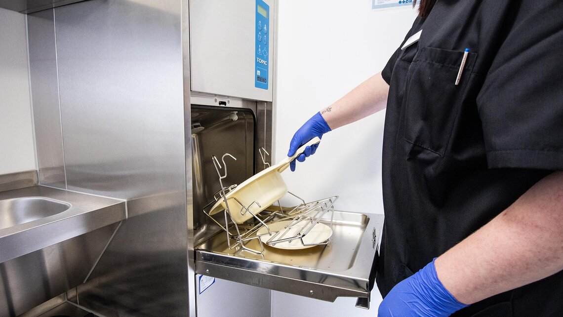 护理中心内安装使用了 TOPIC 清洗消毒机 Steckbeckenspüler im Pflegeheim