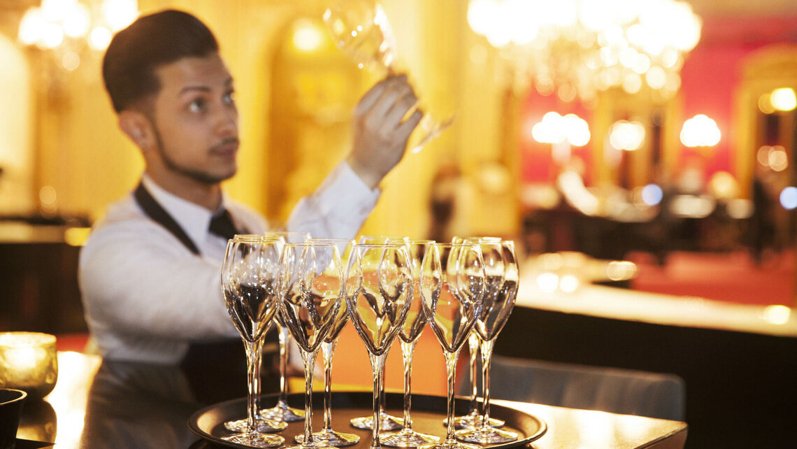 bar glass washer Casino Baden-Baden Glass washer M-iClean in the Casino