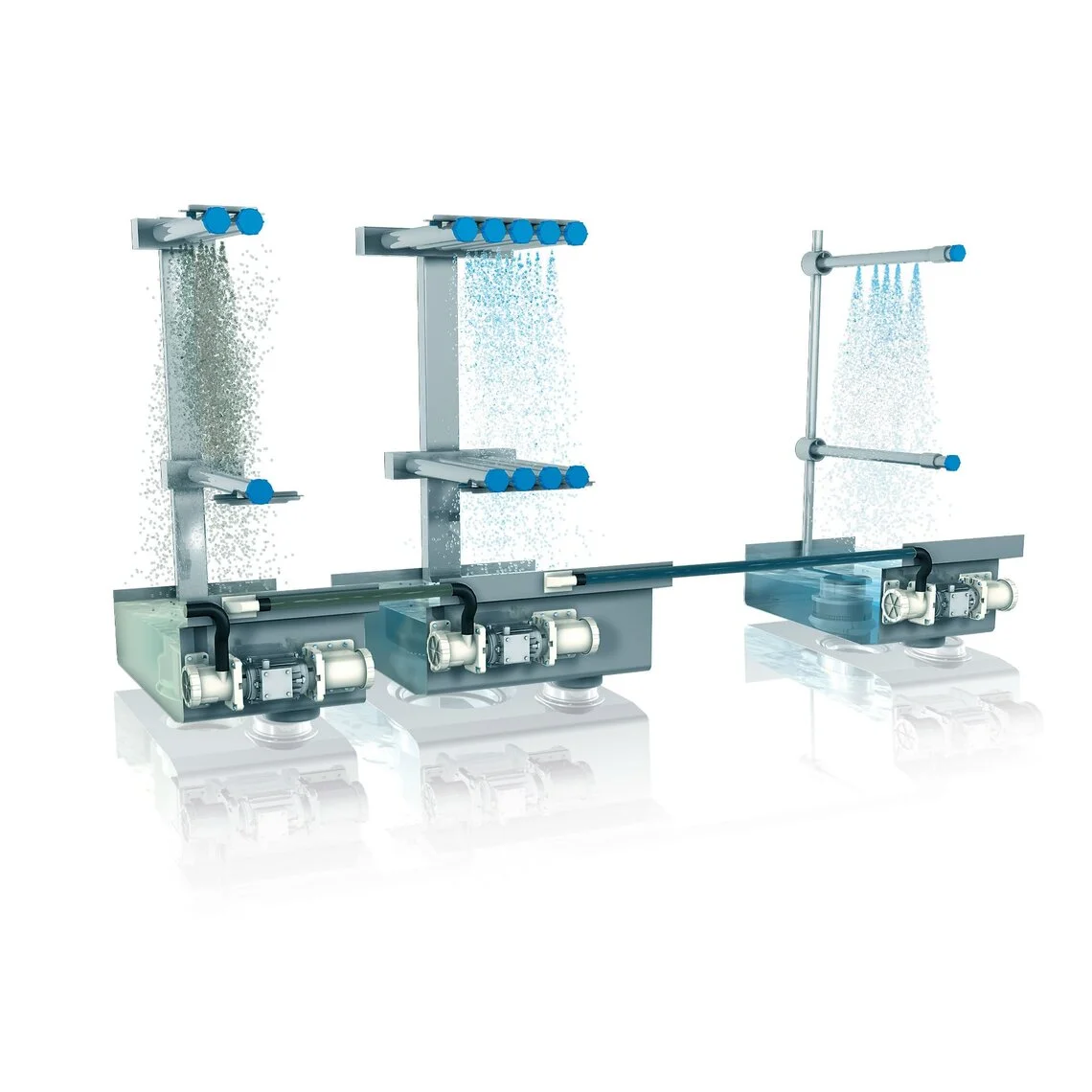 Self-cleaning feature the industrial warewasher M-iQ