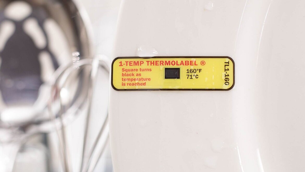 Thermolabel hygiene test Thermolabel hygiene test inflight