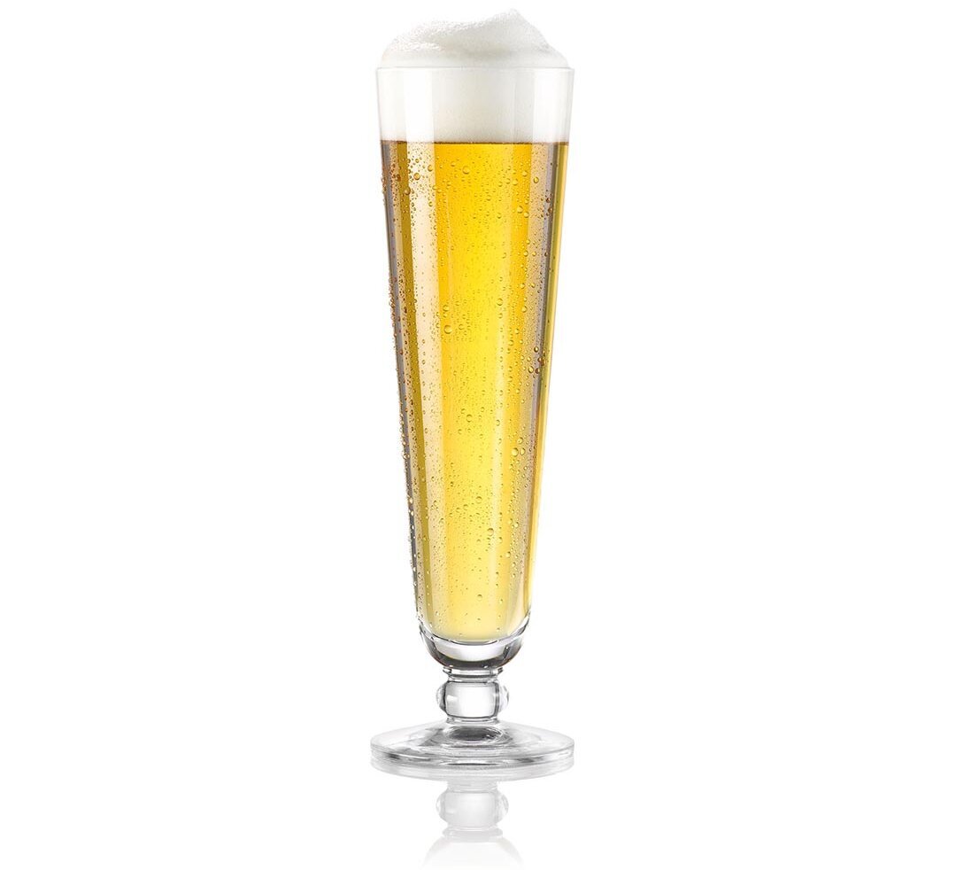 Beer glass full one beer glass full