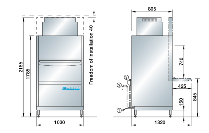 Dimensions FV 130.2 Dimensions of FV 130.2