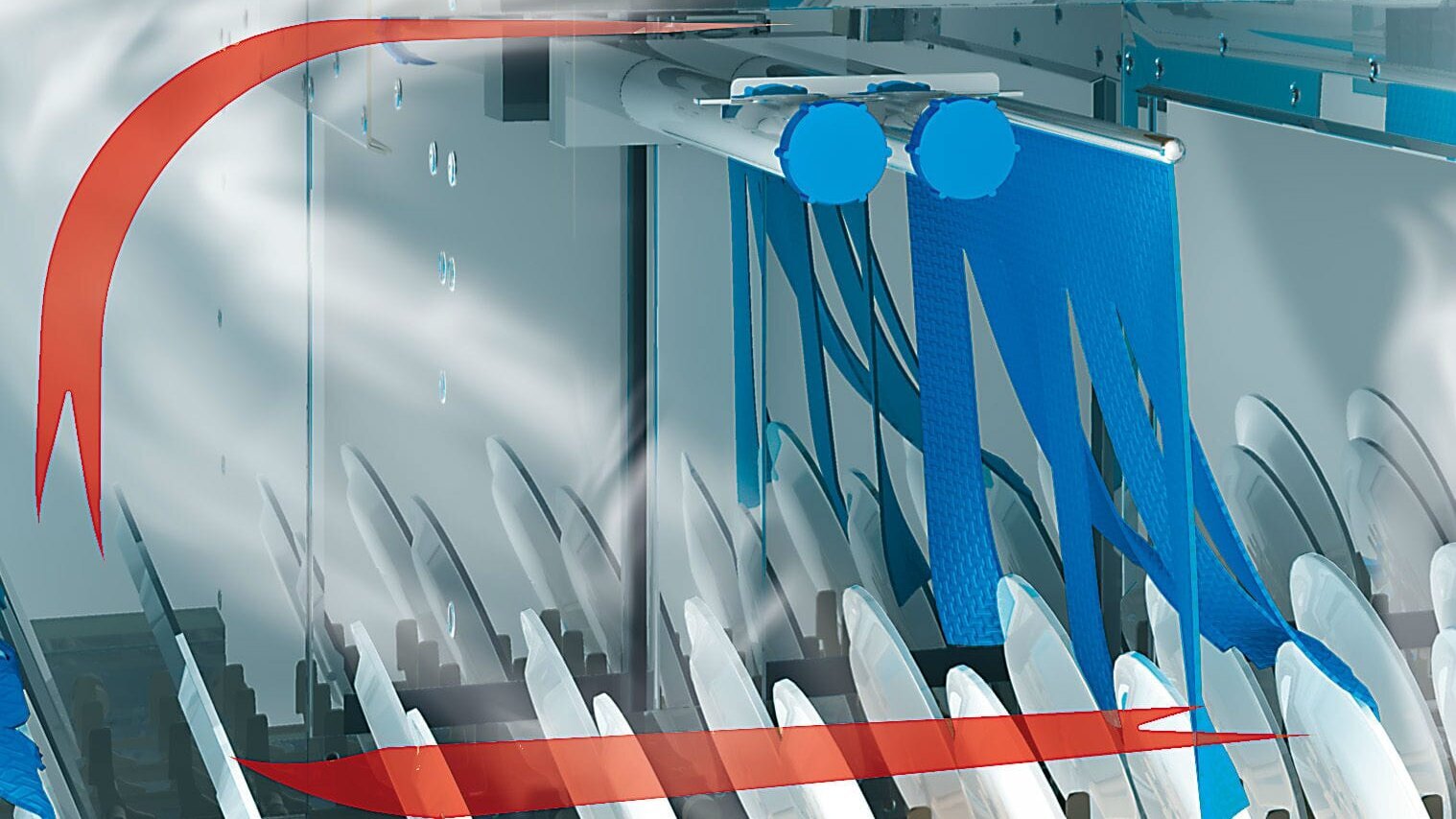 pass through dishwashing machine M-iQ GreenEye