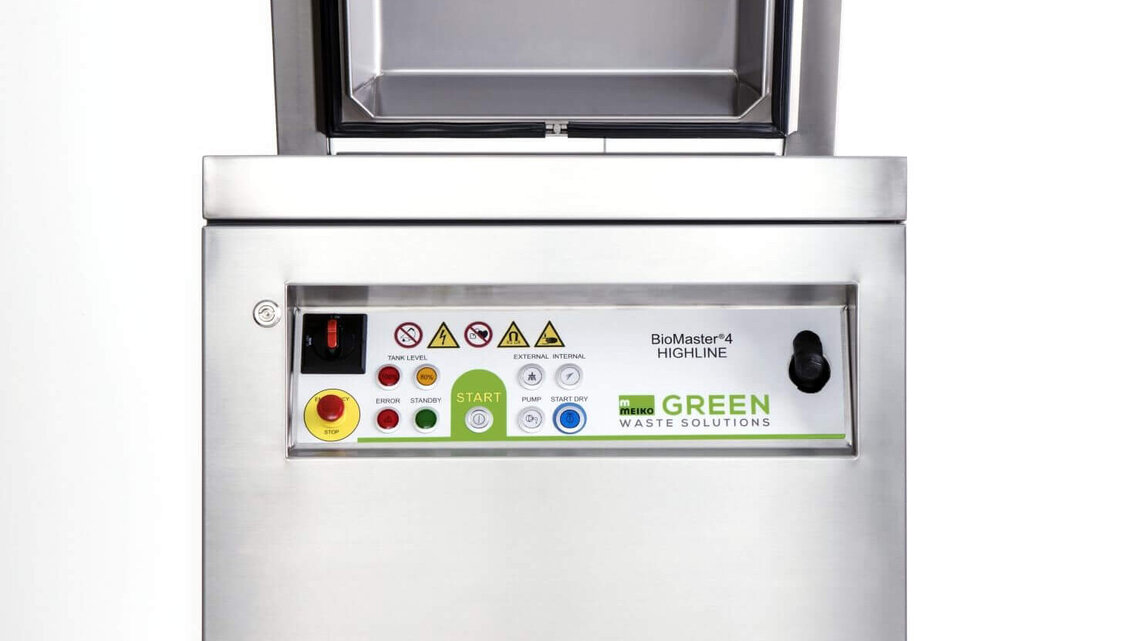 Food waste management system BioMaster by Meiko Green Food waste management system BioMaster by Meiko Green
